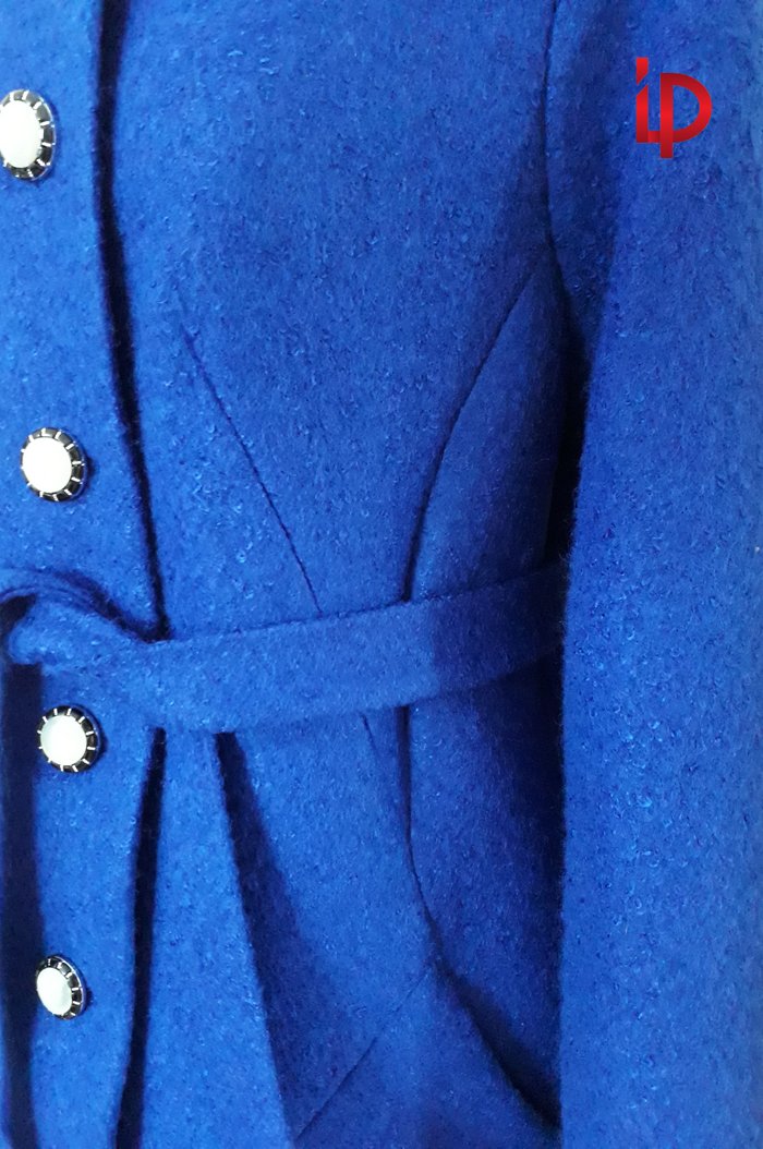 palton albastru