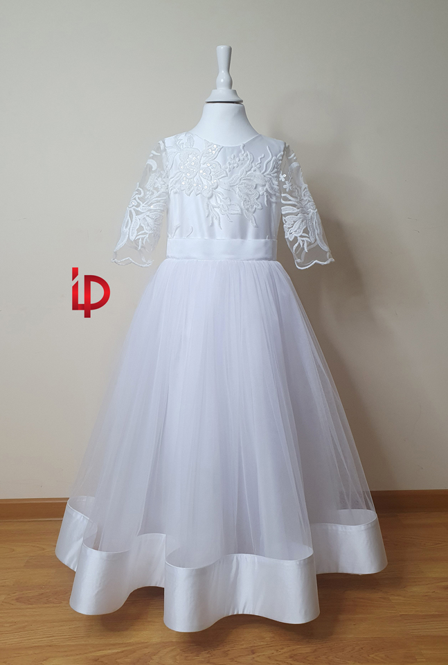 Rochie Lunga Alba - 5-7 ani